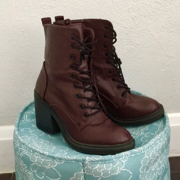 High heel combat boots - Picture 1 of 3